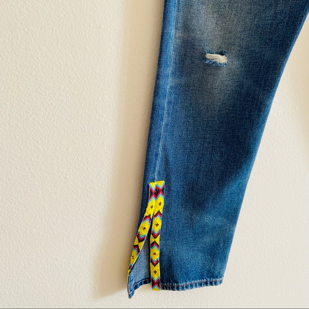 New Polo Ralph Lauren The Callen High Rise Slim Jeans southwestern beading boho - Picture 11 of 11